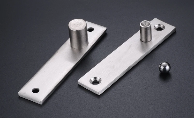 Pivot door fitting hinge torhalterung rotary with tab welding 