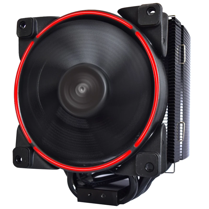 Pccooler CPU Cooler with 12CM 4PIN LED Cooling Fan for AMD AM4 and INTEL1150 2011 Platform 2