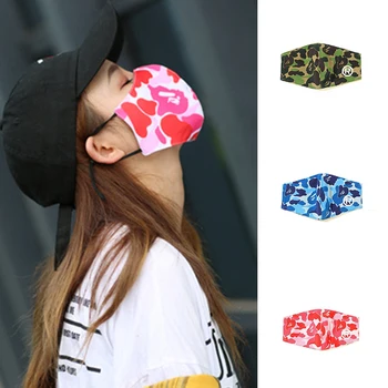 

Cotton Blend Mask Print Camouflage Mouth Mask Repeatable Windproof Mouth-muffle Face Masks pattern washable reusable masks