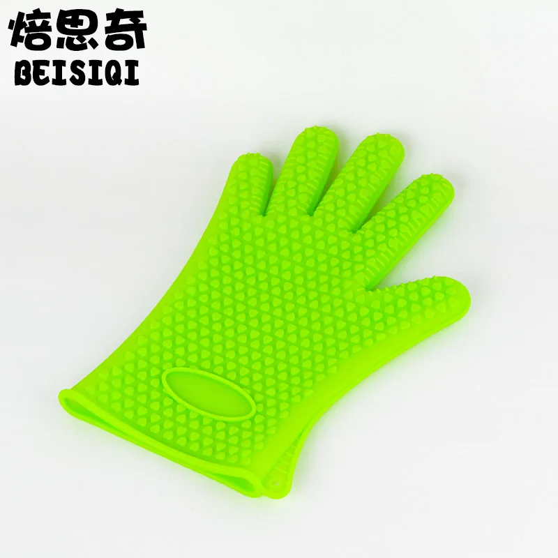 Silicone gloves Microwave gloves Thickened heat insulation High temperature anti-scalding baking oven gloves non-slip