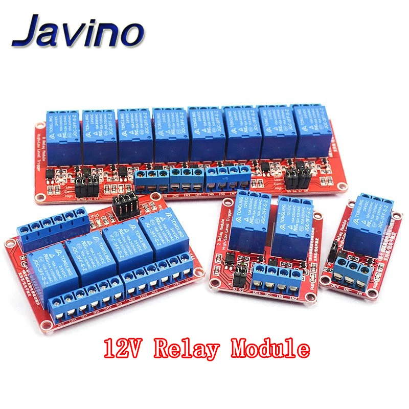 

Relay Board Shield with Optocoupler High & Low Lever Trigger for Ardiuno 24V 1/2/4/8 Channel Power Supply Relay Module kit