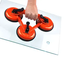 

3-Jaw Vacuum Suction Cup Glass Lifter Powerful Tile Glass Carrier Gripper Sucker Plate Heavy Duty Granite Mirror Lifting Tools