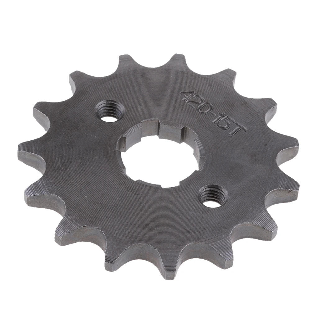 MagiDeal 15T Teeth Front Sprocket Cog 420 Chain For 110 125 140cc  Bike