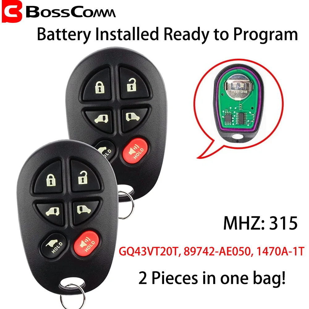 Автомобильный брелок Bosscomm для 2004 2005 2006 2007 2008 315 Toyota Sienna автомобильный с