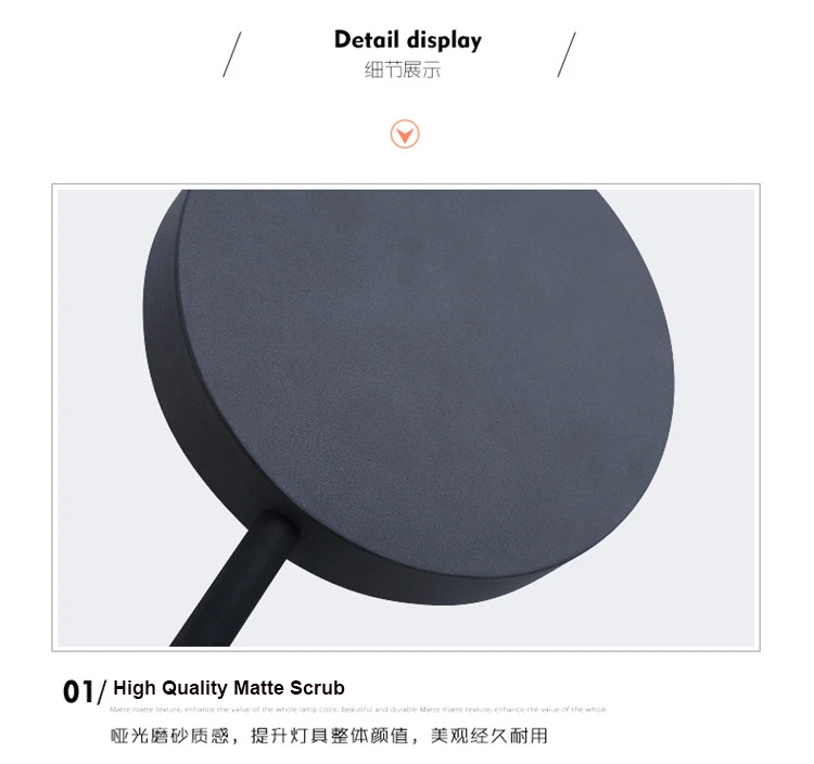 Artpad 4 Head Rotatable Black Gray Bedside Lamp Wall Mount Light Nordic Postmodern 38W 48W Living room Sconces Wall Led Fixture