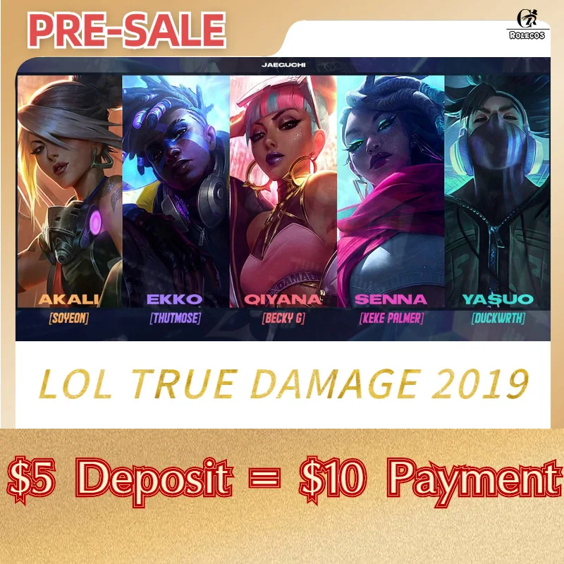 ROLECOS Presale True Damage Qiyana LOL Косплей Костюм Акали женский костюм экко Сенна Ясуо мужской