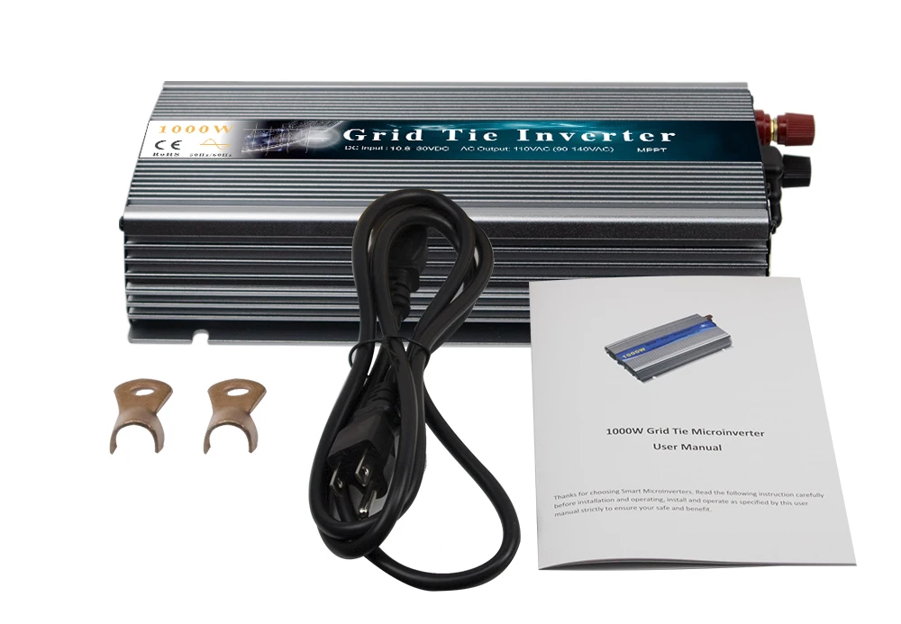 Solar do Inversor Mppt do Laço da Grade Puro da Onda do Seno da C.a. v ao Inversor v para 1000-1200 Conversor Micro dc 10.8-30 80-260 1000 w no 25 mppt do laço da grade micro dc