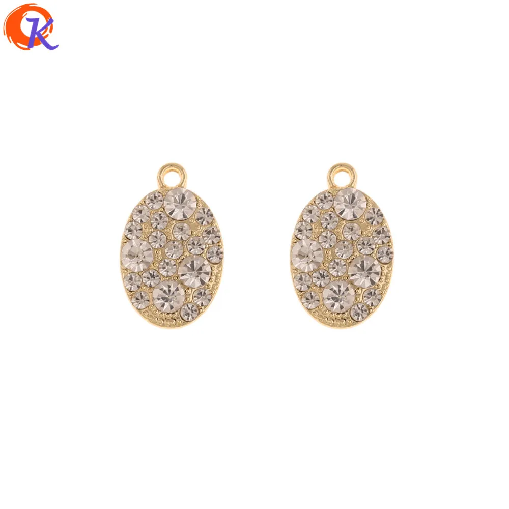 Rhinestone Сердечный Дизайн 50 шт. ювелирные аксессуары/амулеты/серьги соединители/ручной работы/DIY кулон/Изготовление ювелирных изделий/серьги фурнитура - Цвет: Rhinestone