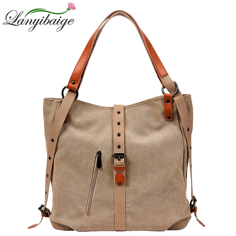 

2020 New Canvas Hnadbag Luxury Handbag Women Bag Designer Multifunction Shoulder Messenger Bags for Women Travel Tote Bag