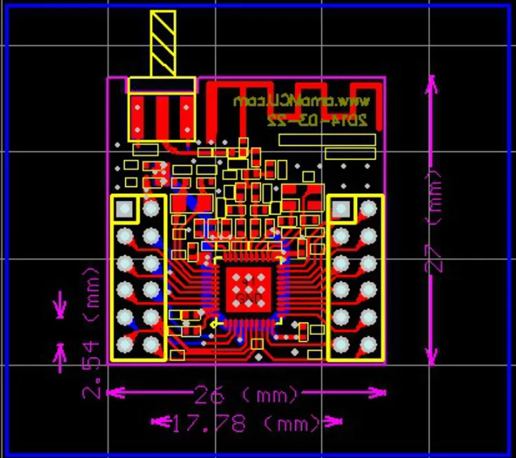 Низкая мощность Bluetooth 4,0 основная плата Cc254xemcb антенна SMA антенна CC2540 CC2541