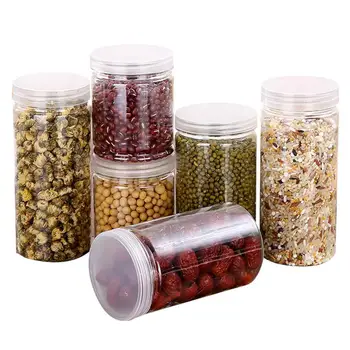 

3Pcs Eco-friendly Kitchen Storage Box Food Sealed Cans Pot Jar Clear Tea Sugar Container Home Storage Organization