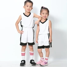 Баскетбольные майки для мальчиков и детей, комплекты униформы, детская спортивная одежда, дышащие Молодежные спортивные майки для бега, рубашки и шорты