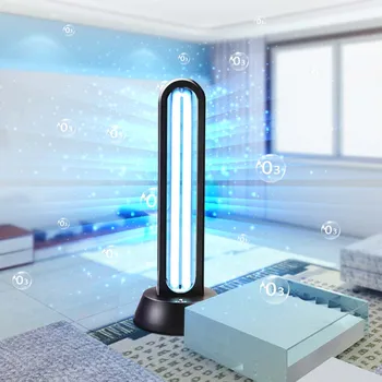 

38W UV Disinfection Light Bulb Ultraviolet Sterilizer with Ozone UVC Curing Lamp Quartz Lighttube Household for 60sqm