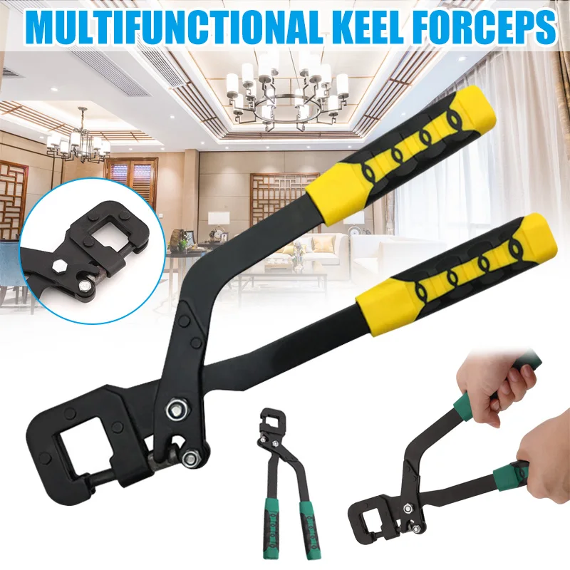 New Handle Stud Crimper Partition Lock pincer Pliers Plaster Board Drywall Tool for Fastening Metal Studs Ceiling Joiner | Инструменты