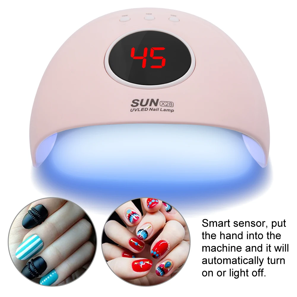 Сушилка для ногтей SUN X28 светодиодная УФ-лампа для ногтей 12 Светодиодный s для ногтей сушилка 24 Вт ледяная лампа для маникюра гелевая лампа для ногтей сушильная лампа