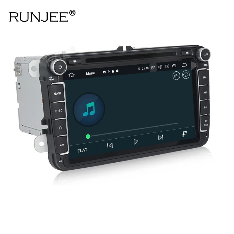 RUNJEE Два Din Автомобильный мультимедийный плеер PX6 Android 9 авто радио для Skoda/Seat/Volkswagen/VW/Passat b7/POLO/GOLF 5 6 gps BT DAB