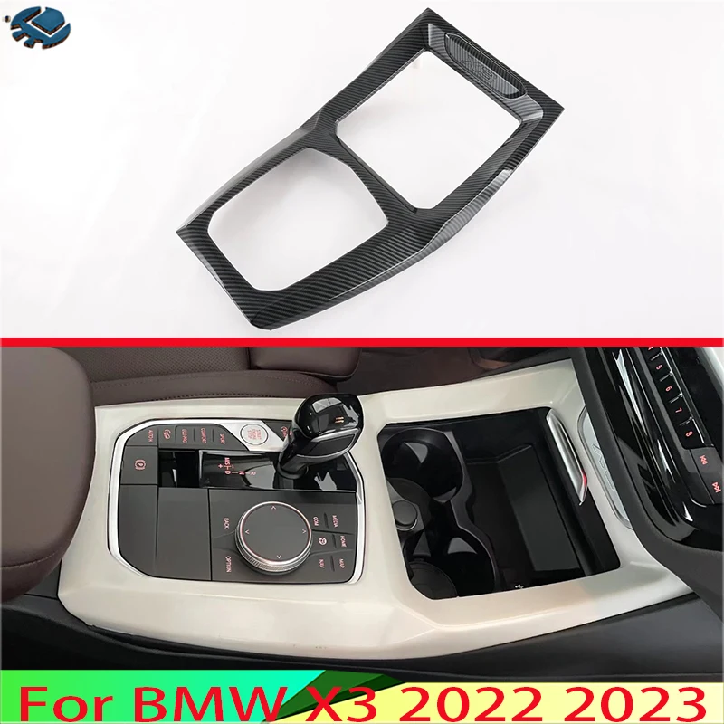 

Автомобильные аксессуары для BMW X3 2022 2023, хромированная панель переключения передач из АБС-пластика, Крышка центральной консоли, декоративная рамка, стикер для стайлинга автомобиля