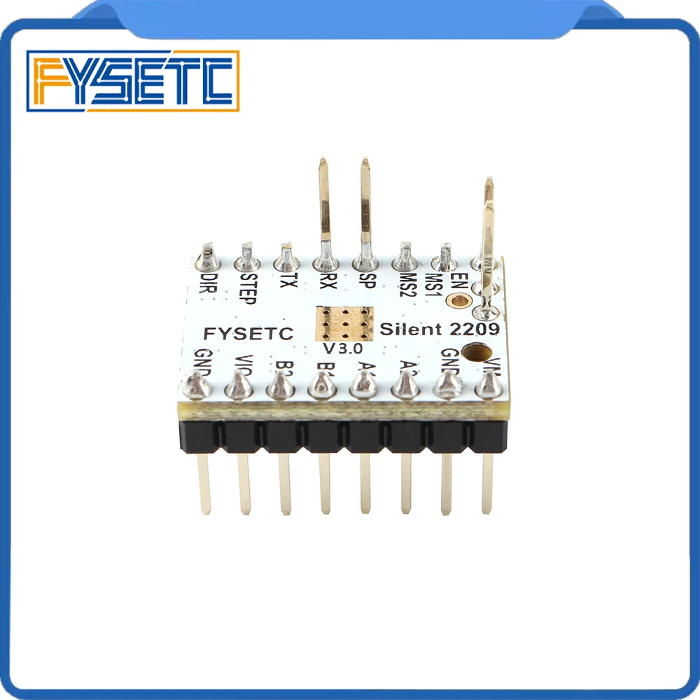 5 шт. Драйвер шагового двигателя TMC2209 v2.0 Stepsticks Mute Driver 256 Microsteps ток 2.8A пик 3d принтер части VS TMC2208