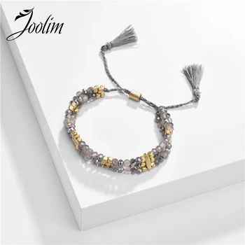 

JOOLIM Adjutable Bead Tassel Earring Boho Bracelet For Women