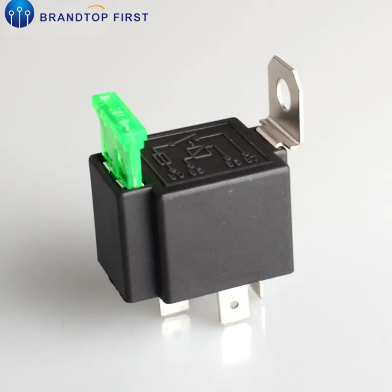 

1set relays top grade quality 4 pin 30A auto relay with fuse, coil voltage 12VDC relais
