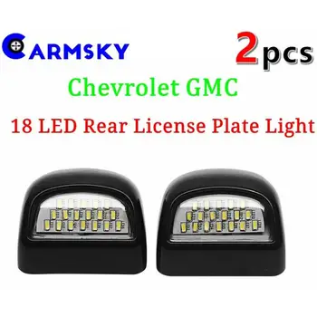 

Hot Pair Car Rear View Reverse Rear Lamp With 18 LED Light Auto License Plate Frame T10 3000K 18SMD Fits LH&RH Auto Accessories