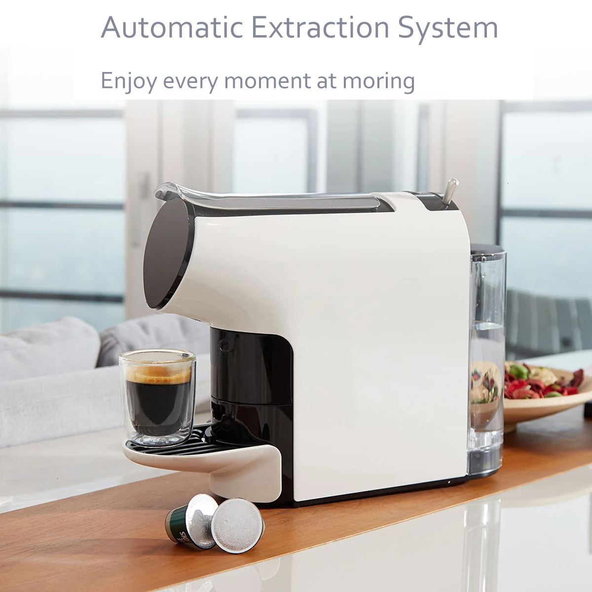  Scishare Capsule Espresso Coffee Machine Automatically Extraction 9 Level High Pressure Electric Co