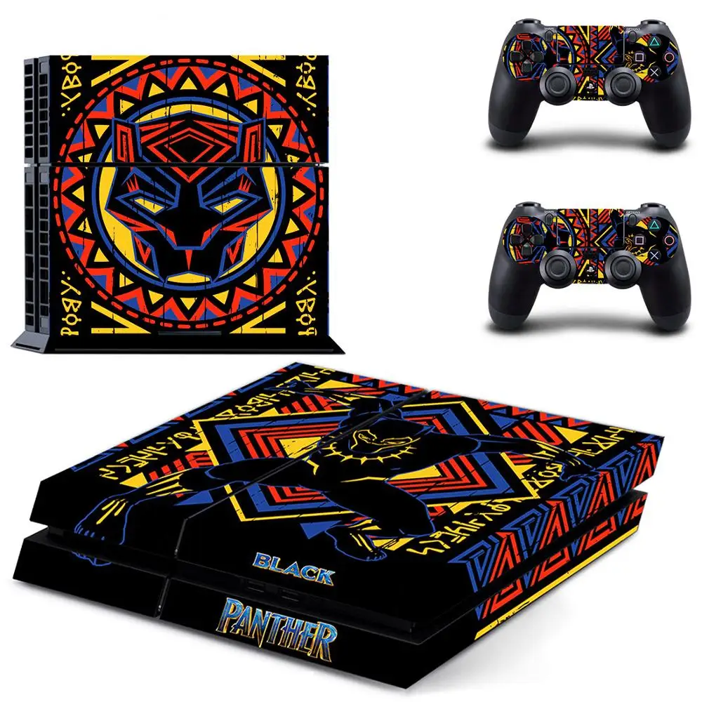 Черная пантера PS4 наклейки виниловые кожа PS 4 стикер игровая станция 4 наклейки Pegatinas для консоли playstation 4 и 2 контроллера