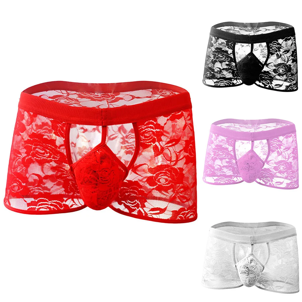 Сексуальное дышащее тонкое нижнее белье для мужчин черные прозрачные сетчатые u