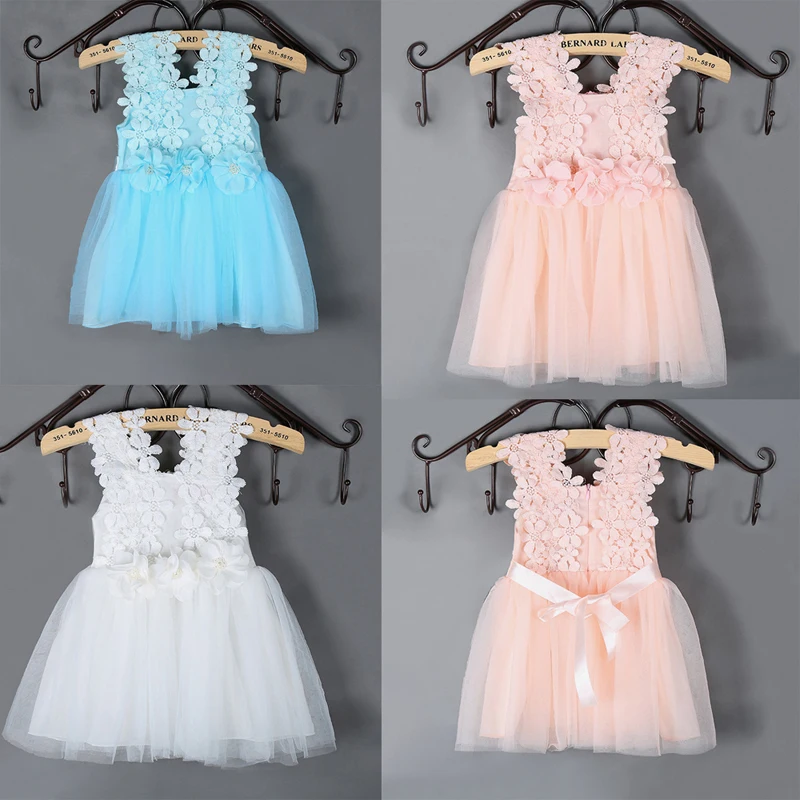 Очень милая детская летняя одежда с цветочным рисунком для девочек, в разных стилях вечерние платья принцессы с фатиновой юбкой и цветочным рисунком От 0 до 6 лет Одежда для девочек праздничное платье для девочек