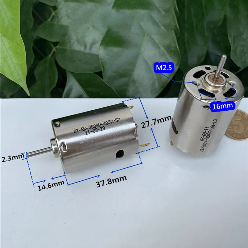 Золотой корпус 380 3 V-12 V высокой мощности высокая скорость DIY микродвигатель постоянного тока Электрический инструмент для игрушка модель автомобиля