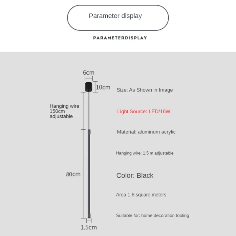 Modern Led Pendant Lamp for Home Indoor Living Dining Room Bedroom Besides Chandelier Lights Decorative Hanging Lighting Fixture 6