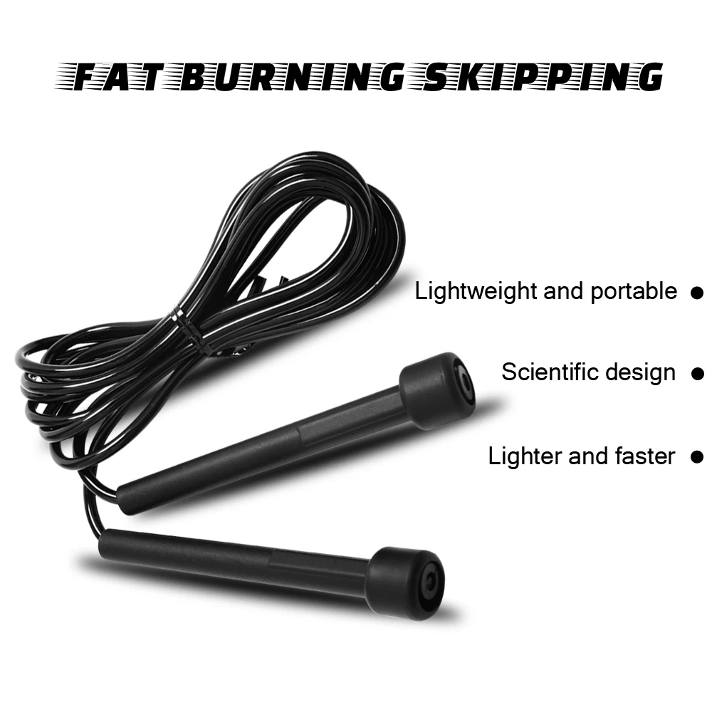 Jump Rope Speed Skipping Rope Weight Loss Sport Rolling Pin Primary Senior Cross Fit Comb Cardio Training Fitness Home Gym