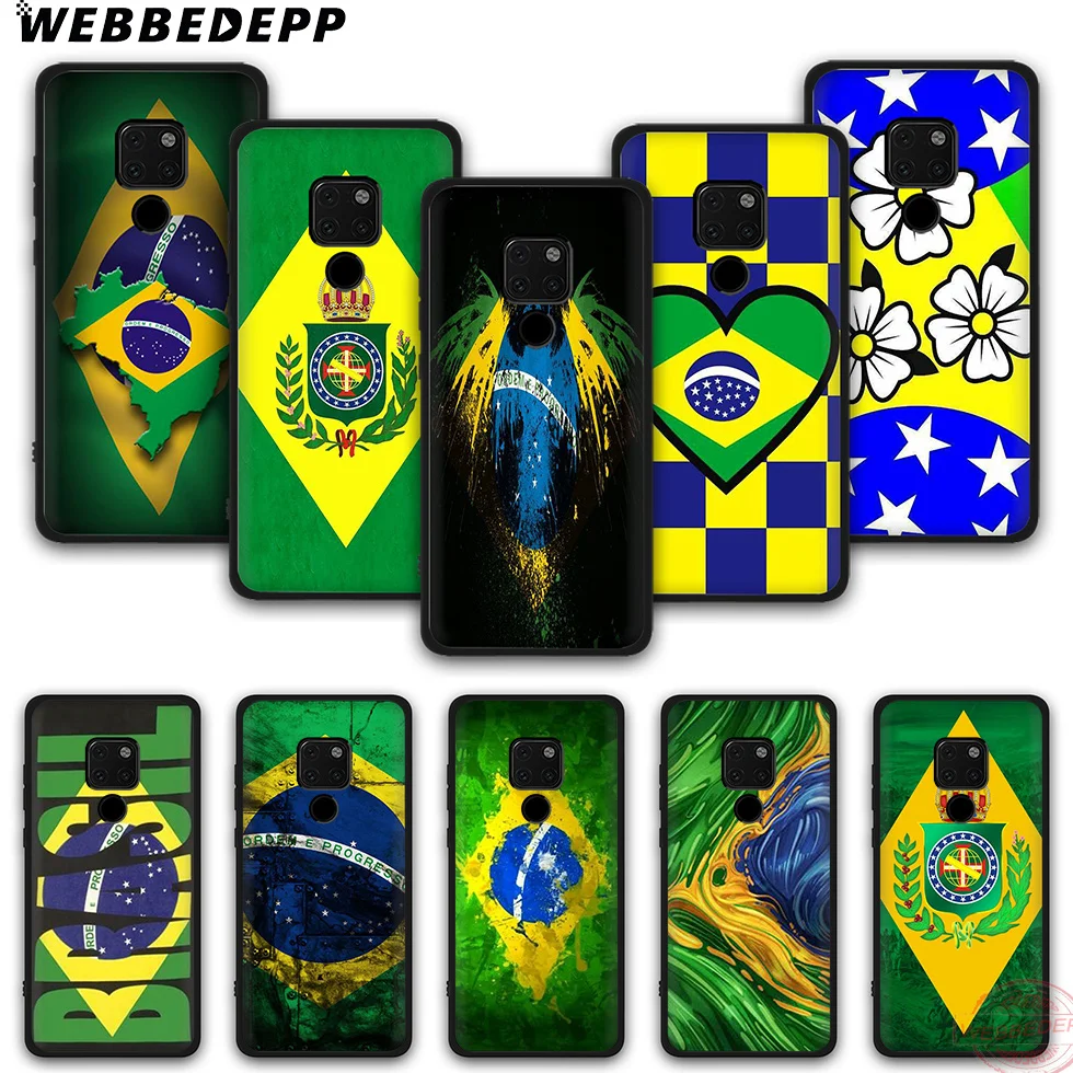 WEBBEDEPP Brazil Flag Fashion Soft Silicone Phone Case for Mate 10 20 30 Pro Lite Nova 2i 3i 3 4 5i 2 5 |