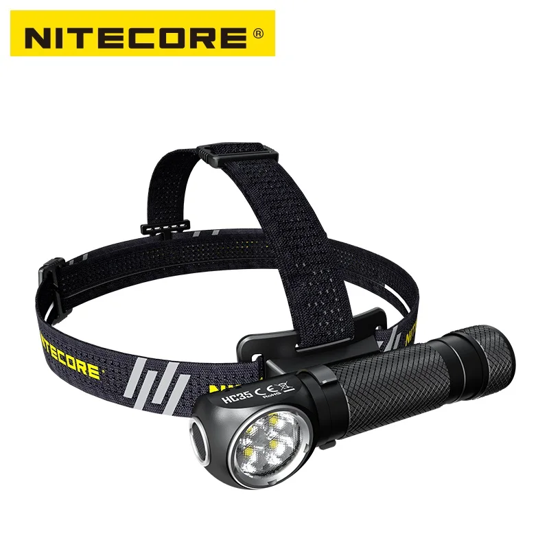  Faro NITECORE HC35 4 * CREE XP-G3 S3 LED 2700 lúmenes carga Micro-USB con batería NL2140HP para ext