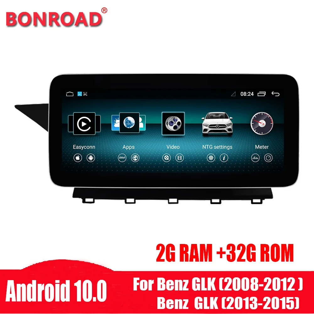 Bonroad Android 10 автомобильное радио GPS навигация Мультимедиа для Mercedes Benz GLK Class X204 2008 2015