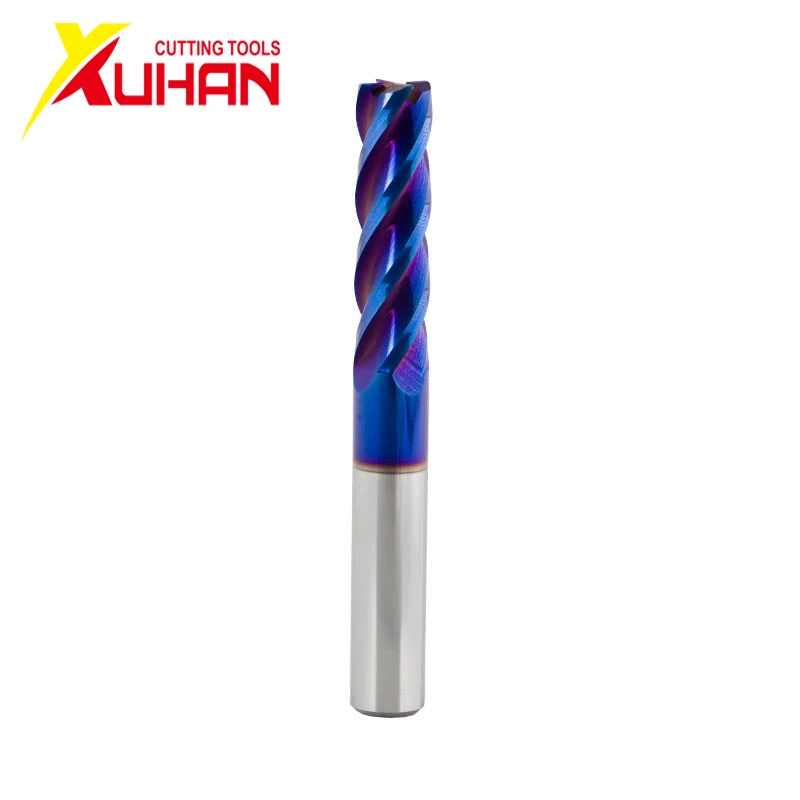 HRC65 4 флейты твердосплавная Концевая фреза фрезерные инструменты сплав покрытие