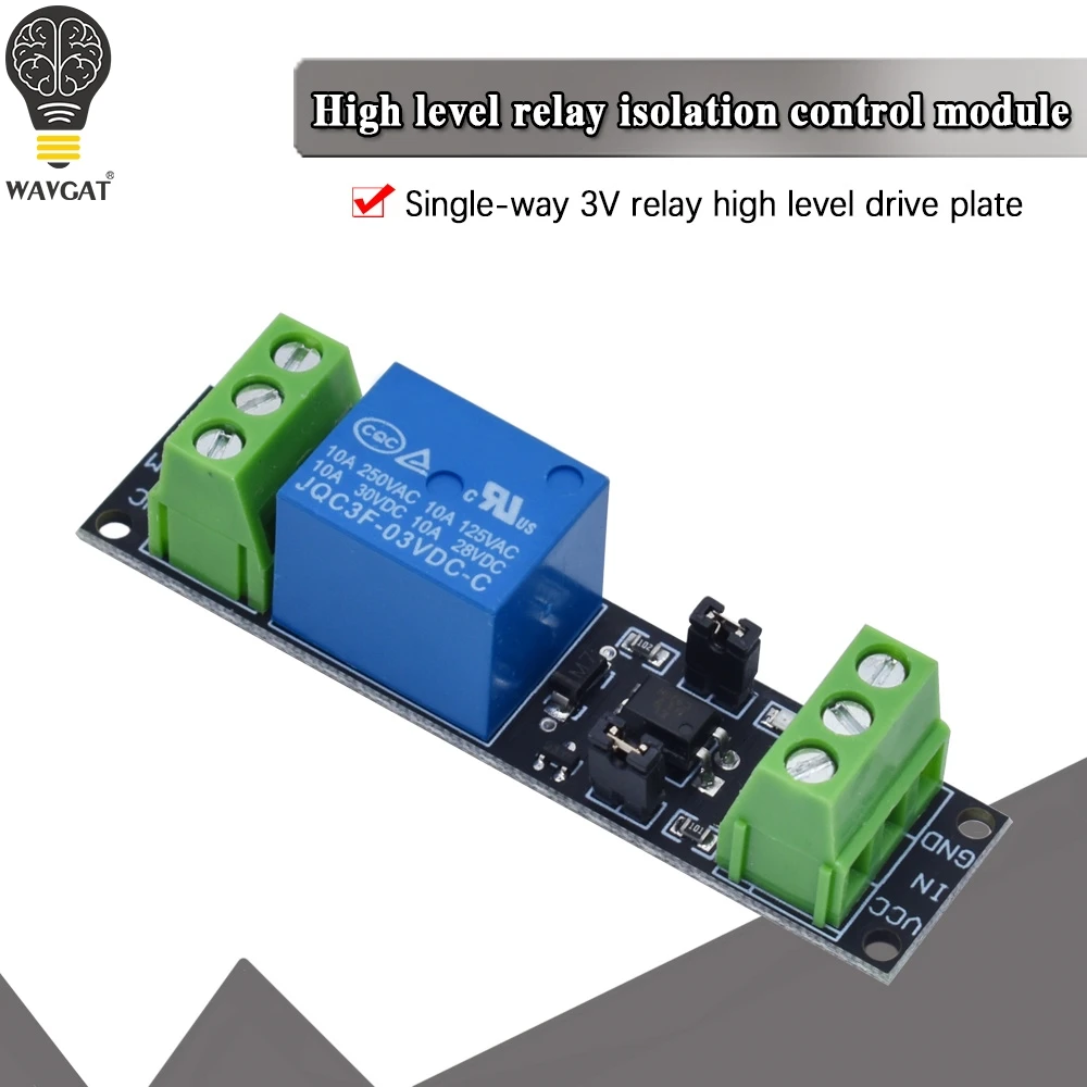 2PCS 3V 3.3V Relay High Level Driver Module Optocouple Relay Module For Arduino 