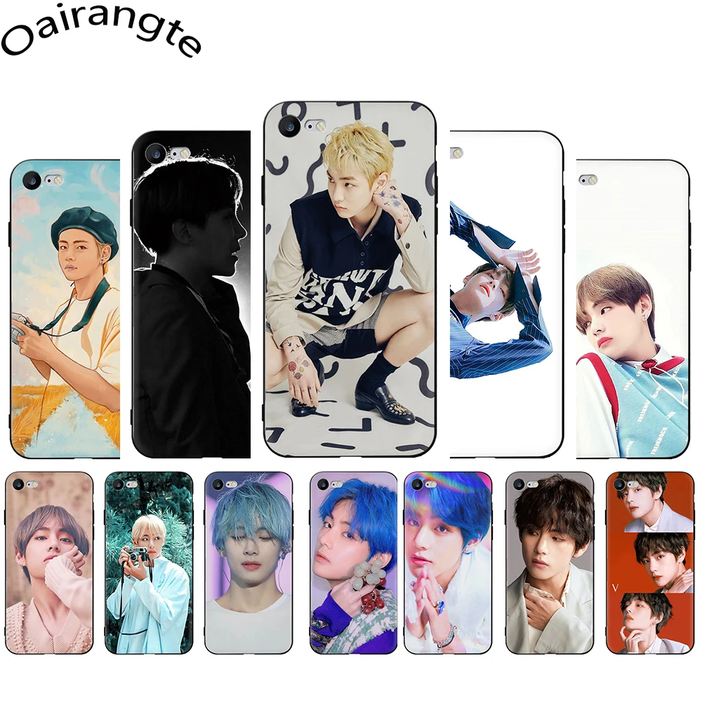 Kim V Taehyung прозрачный мягкий силиконовый чехол из ТПУ для Apple iPhone 12 Mini 11 Pro Max SE 2020 5 5S 6