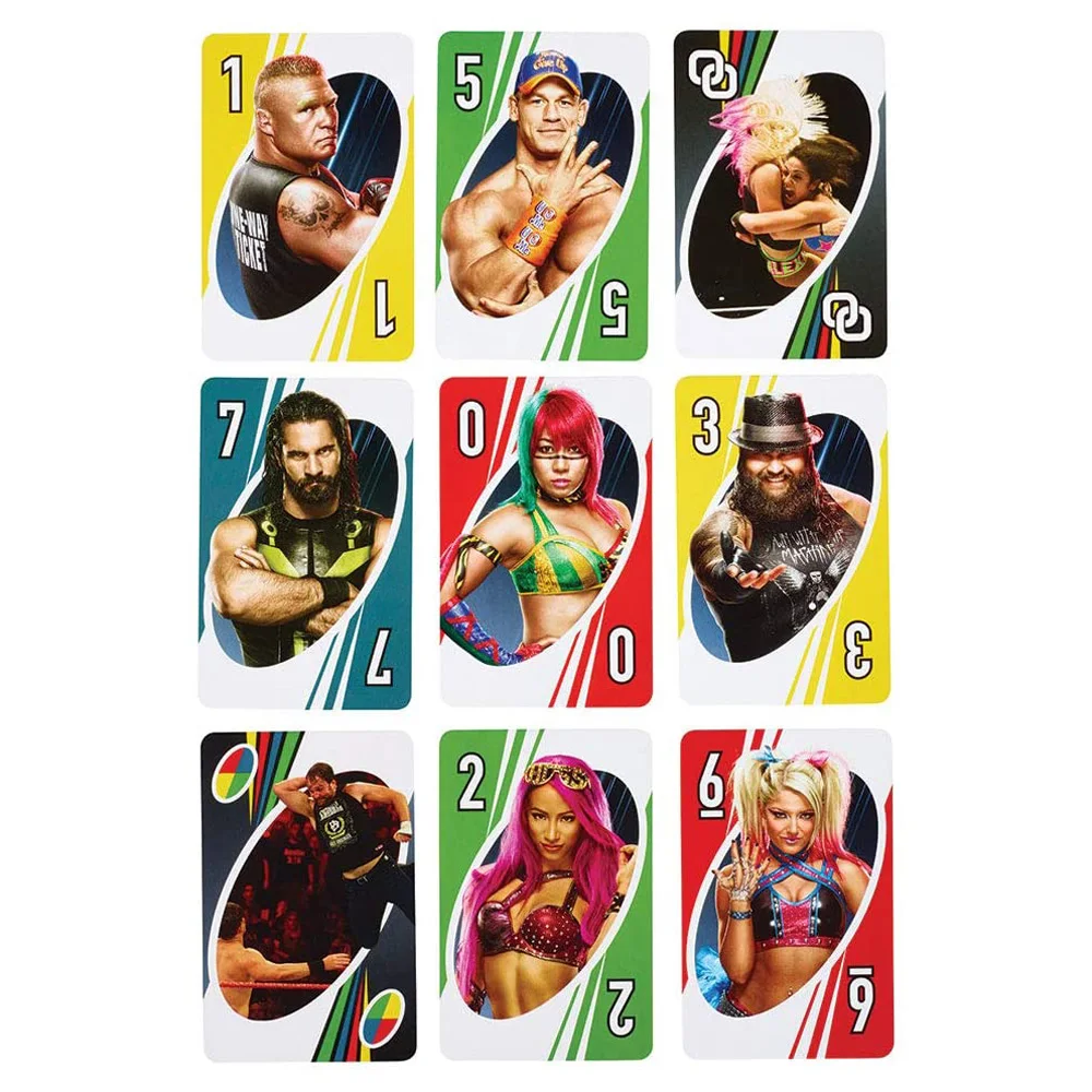 Mattel игры UNO WWE карточная игра семья забавное развлечение настольная Веселые покер