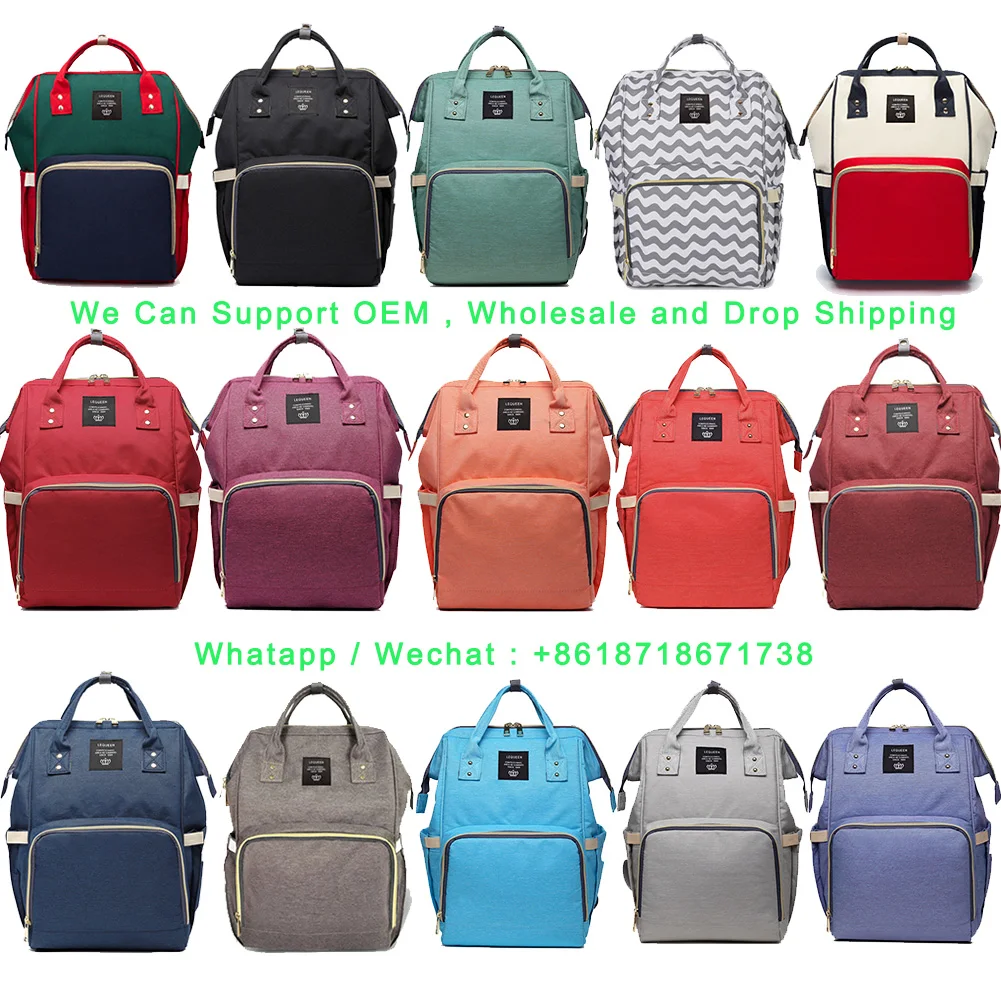  Drop Shipping Diaper Bags Women Large Capacity Nappy Bags Baby Care Travel Backpacks Designer Nursi