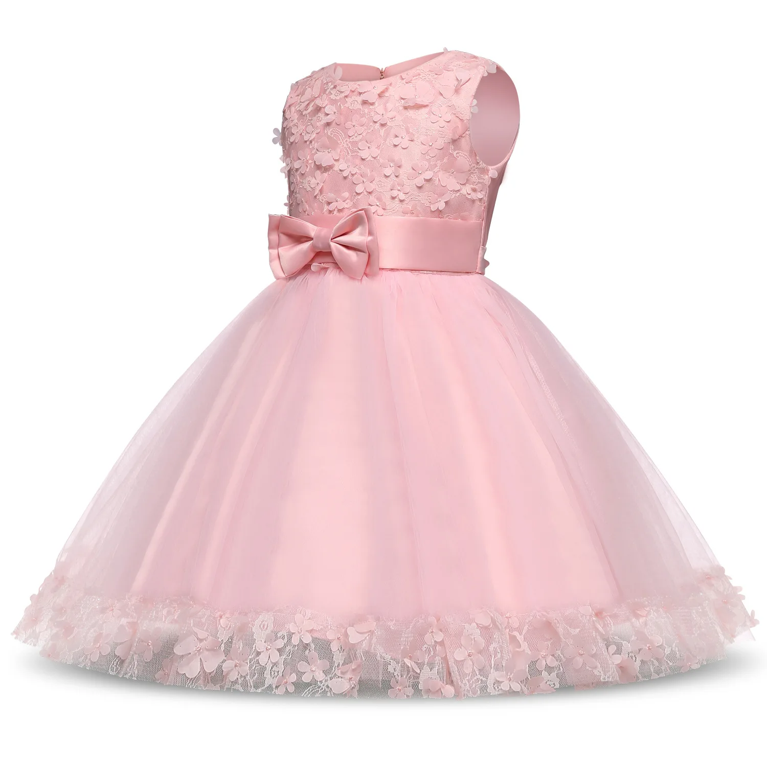 Праздничное платье принцессы с цветочным рисунком для девочек; платье для девочек; летняя детская одежда; платье-пачка для девочек на свадьбу, день рождения, От 2 до 9 лет