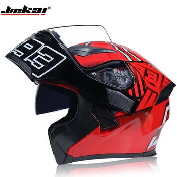 

NEW DOT ECE JIEKAI Motorcycle Flip up Winter helmets Safety Racing Motocross Capacete Quad Dirt Bike helmet