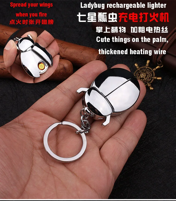 Оригинальная USB-зажигалка в виде божьей коровки | Дом и сад