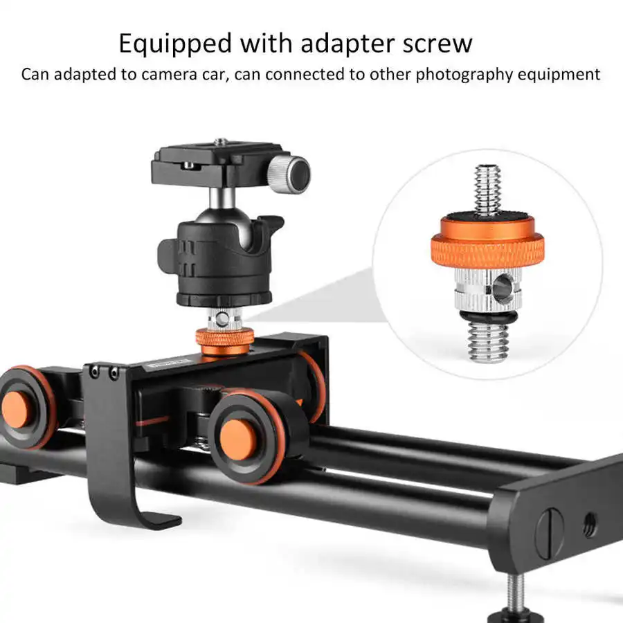 YELANGU camera slider dolly rail video stabilizer for L4X electric car for SLR camera phone video shooting