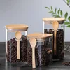 3 Ideas 800-1200ml with Spoon Sealed Jar Storage Tank Condiment Coffee Beans Tank Kitchen Supplies Sugar Storage Bottle Tea Box 1