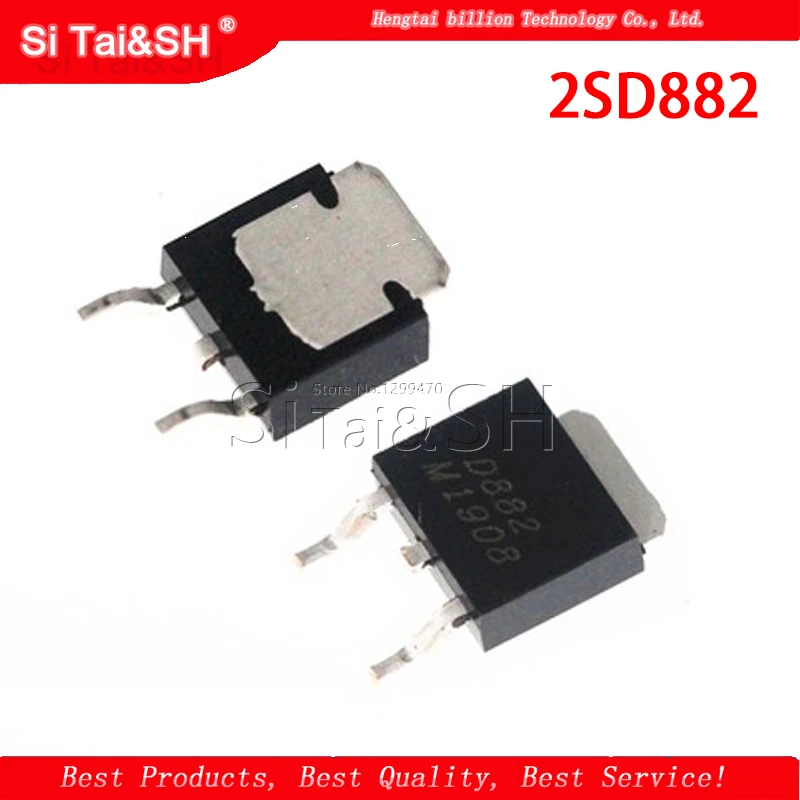 10 шт. 2SD882 D882M NPN TO 252| |