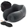 Memory Foam Neck Pillows Headrest Massage Cushion Travel Holiday Vacation Car Seat Rest Pad ► Photo 3/6