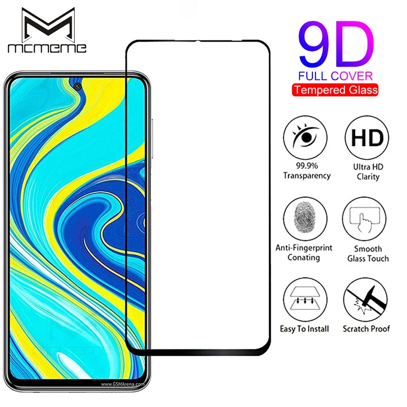Защитное стекло 9D для Xiaomi Redmi Note 9 Pro Max 8 закаленное Защитная пленка экрана 9Pro |