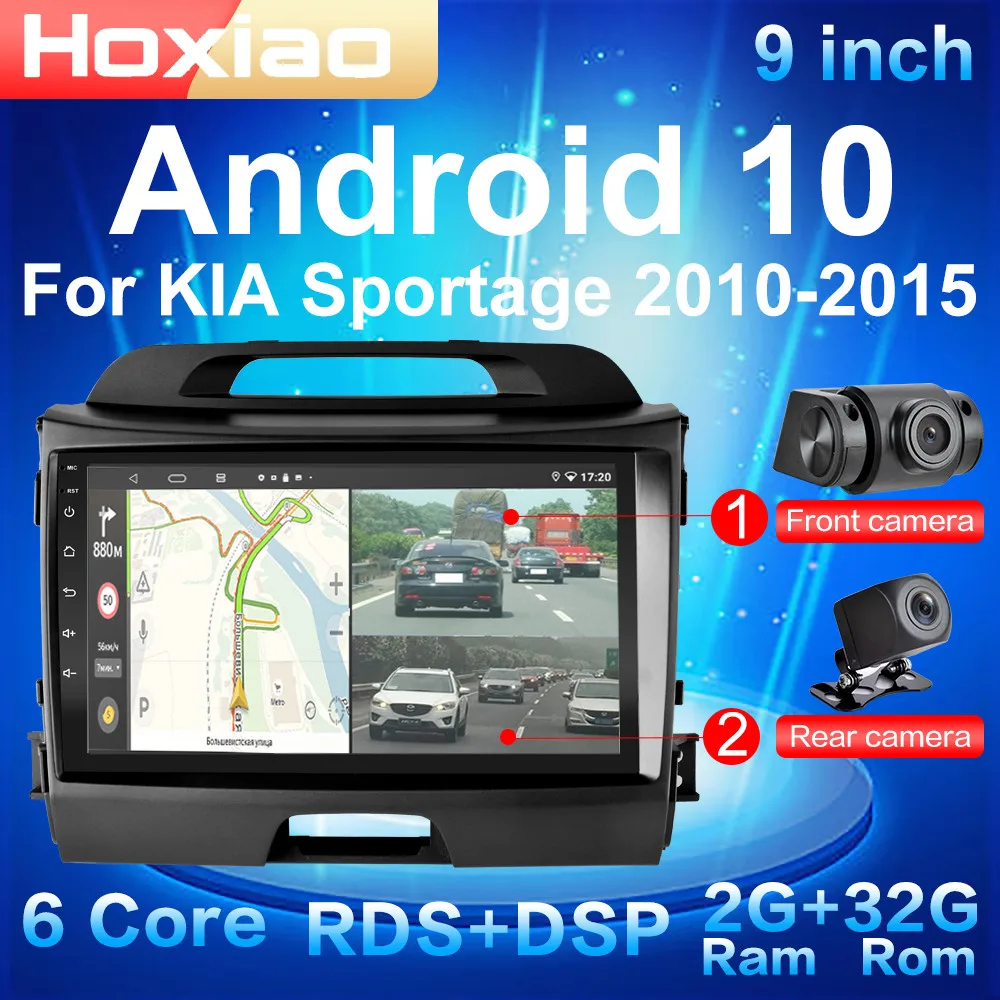 Магнитола для KIA sportage мультимедийный видеорегистратор на Android 10 с экраном 9 дюймов
