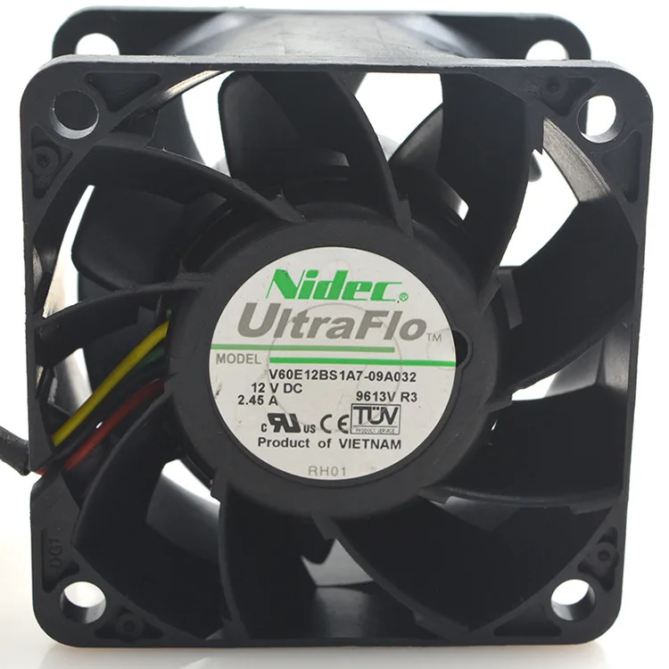 Для NIEDC V60E12BS1A7-09A032 12V 2.45A 6 см 6038 мощный высокоскоростной Вентилятор охлаждения